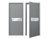 Двери эмаль ДЭ 50-01 Межкомнатная дверь эмаль Серый
