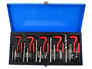G02790 Набор для ремонта резьбы М5-М12, HSS, 131 элемент, в металлич.кейсе, GEKO, 5901477114434 (CN)
