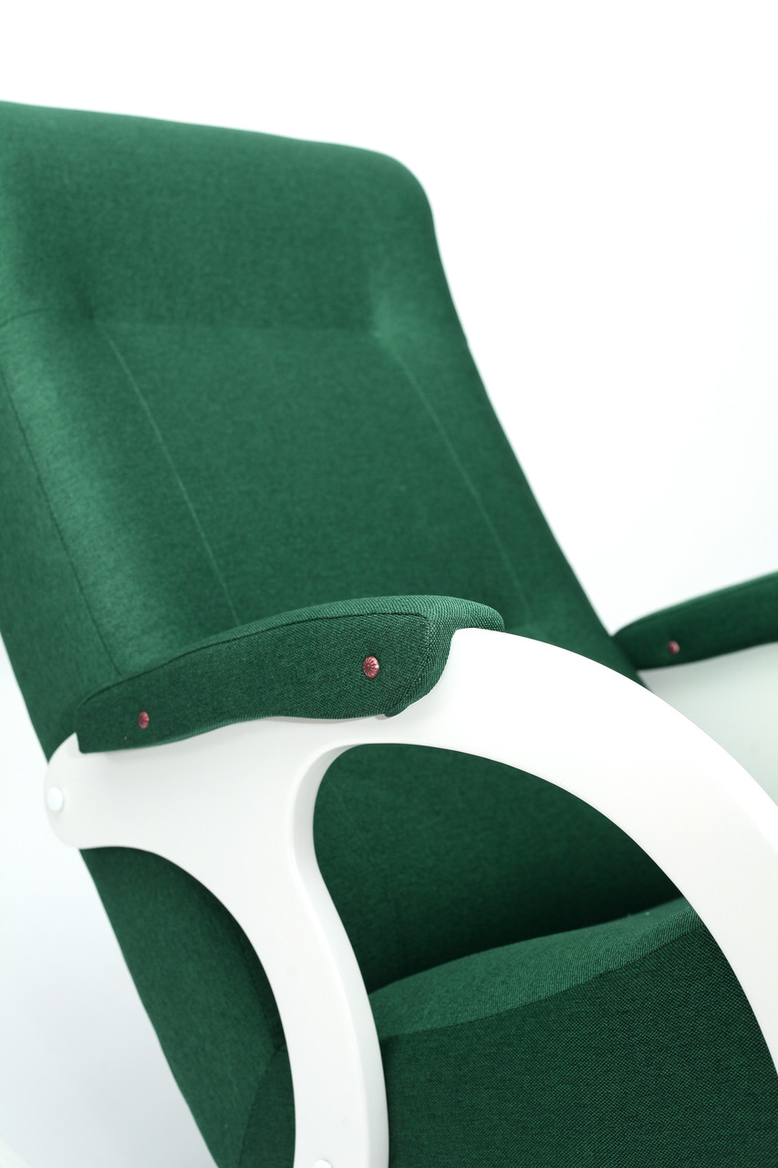 Кресло-качалка Бастион-3 Bahama emerald ноги белые - фото 2 - id-p184102179