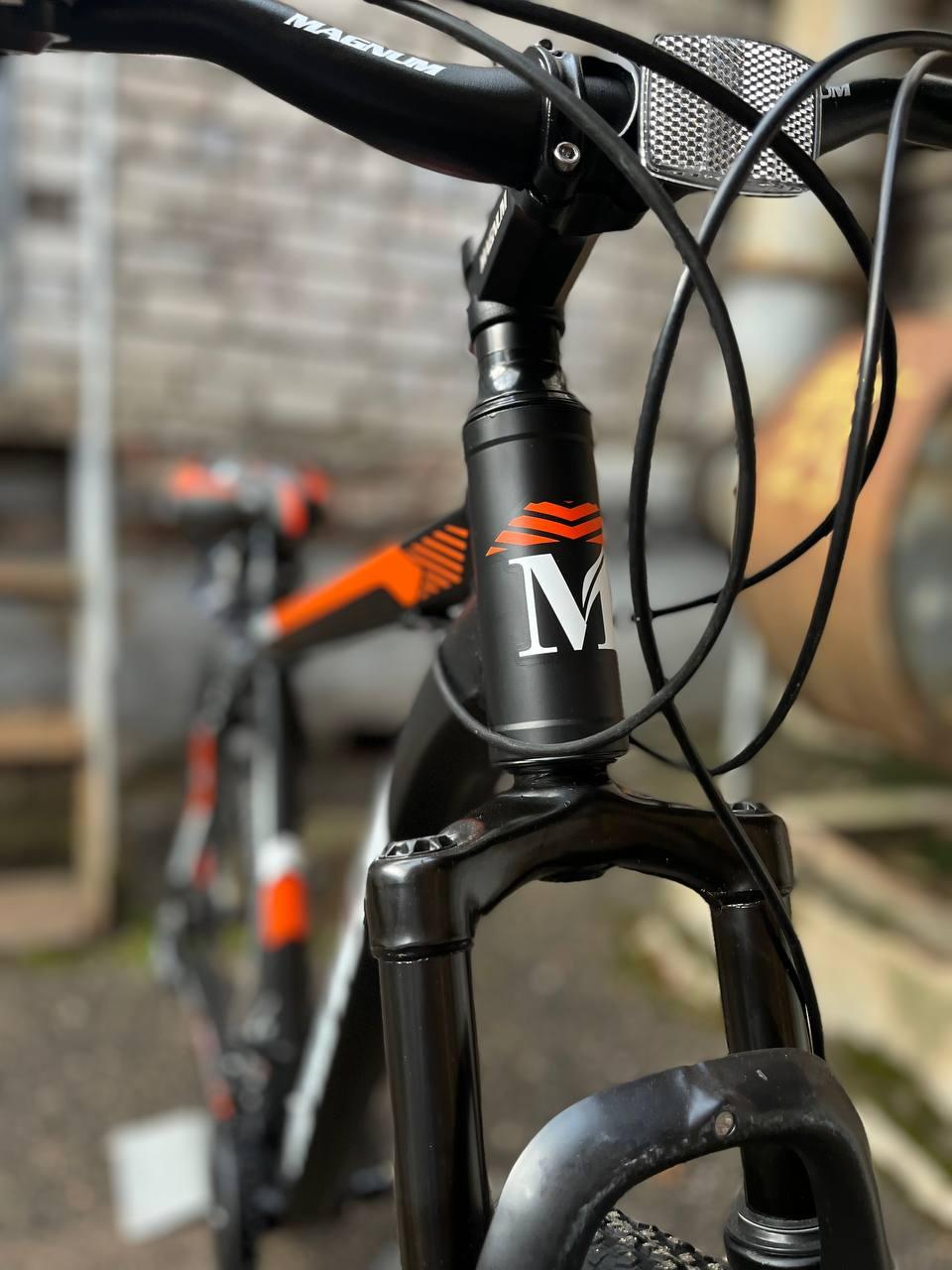 Горный велосипед Magnum Legend 27.5 черный/оранжевый - фото 5 - id-p104520036