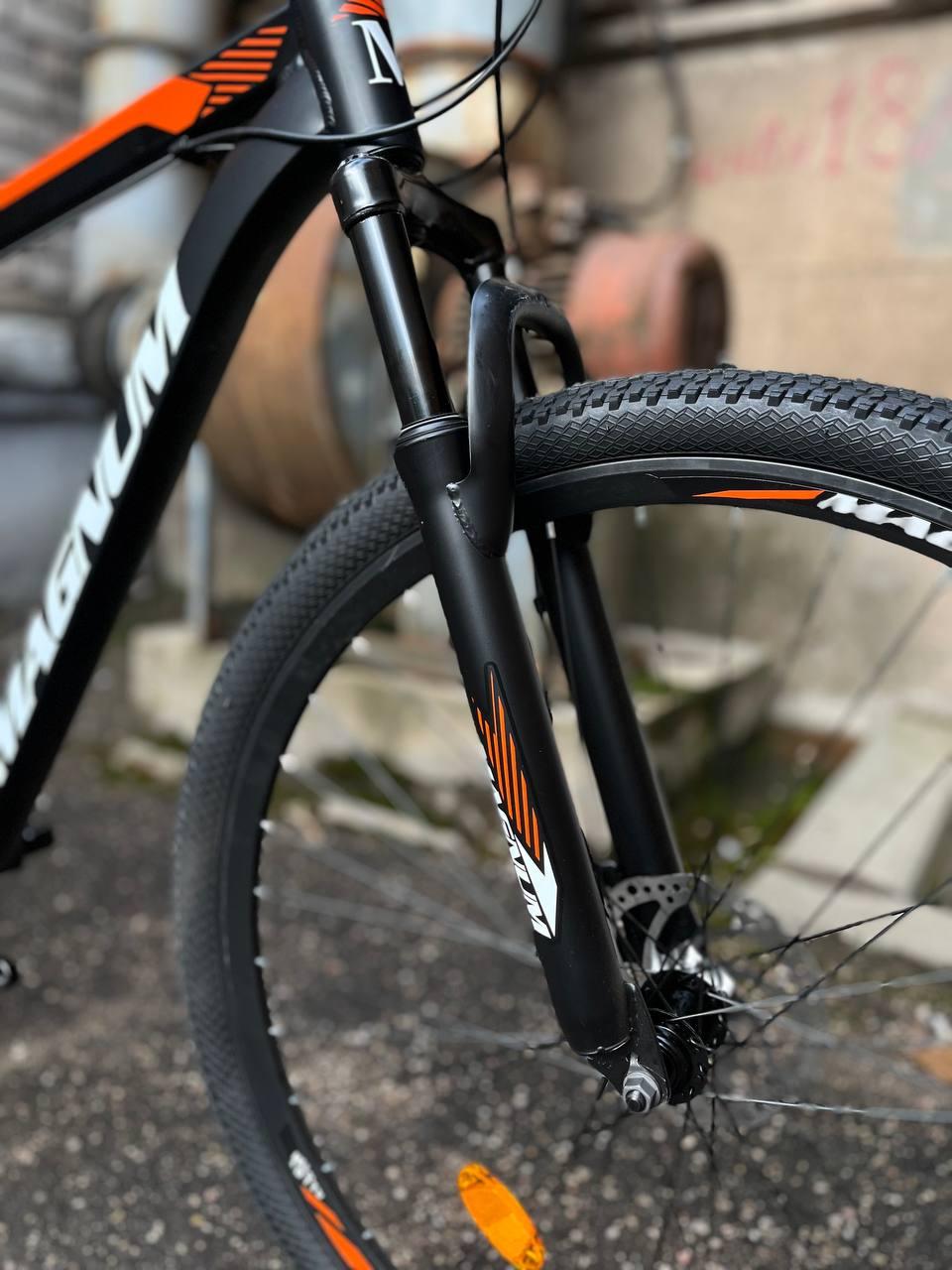 Горный велосипед Magnum Legend 27.5 черный/оранжевый - фото 6 - id-p104520036