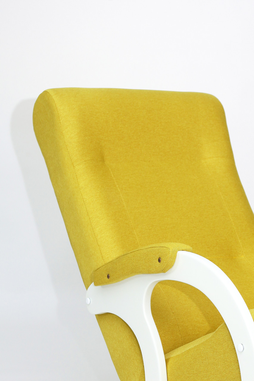 Кресло-качалка Бастион-3 Bahama yellow ноги белые - фото 2 - id-p184102175