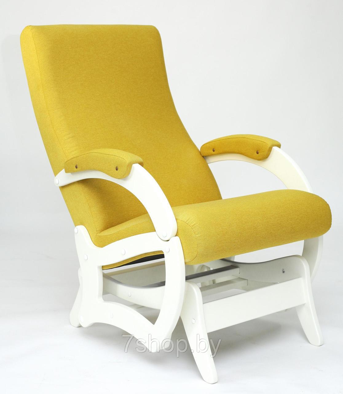 Кресло-качалка Бастион-1м Bahama yellow ноги белые - фото 1 - id-p184122371