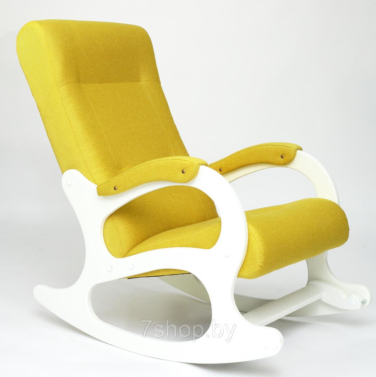 Кресло-качалка Бастион-2 Bahama yellow белые ноги - фото 1 - id-p184122376