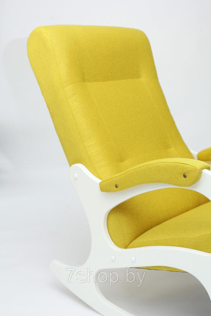 Кресло-качалка Бастион-2 Bahama yellow белые ноги - фото 2 - id-p184122376