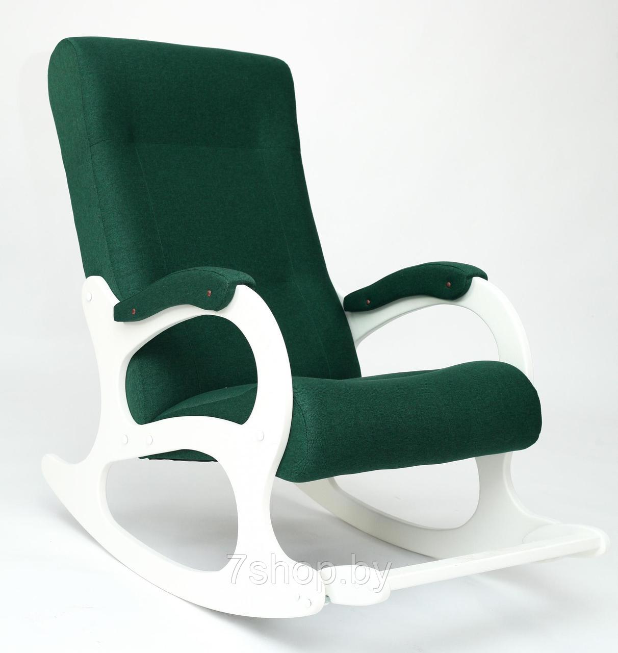 Кресло-качалка Бастион-2 Bahama emerald ноги белые - фото 1 - id-p184122380