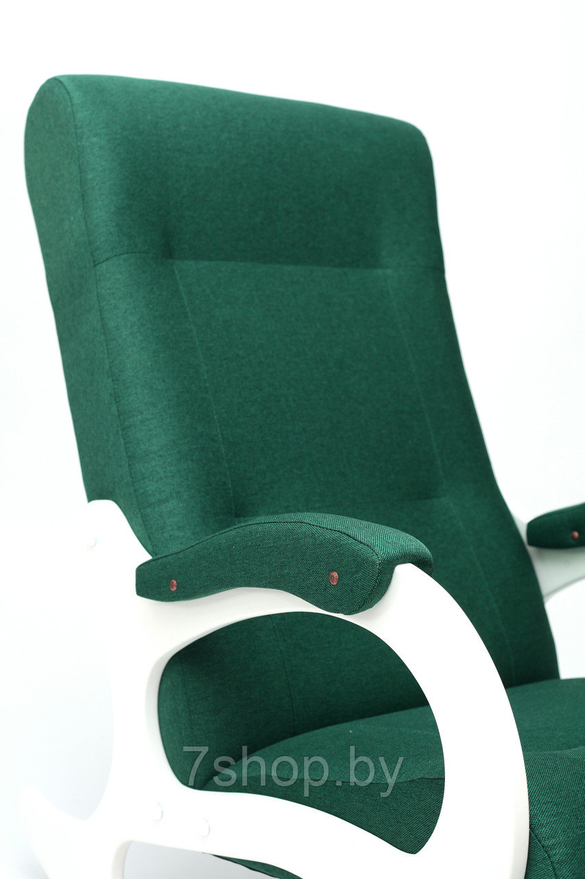 Кресло-качалка Бастион-2 Bahama emerald ноги белые - фото 2 - id-p184122380