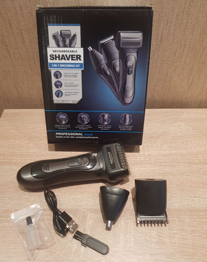 Машинка для стрижки волос Shaver 3 в 1 Grooming Kit - фото 10 - id-p184123242