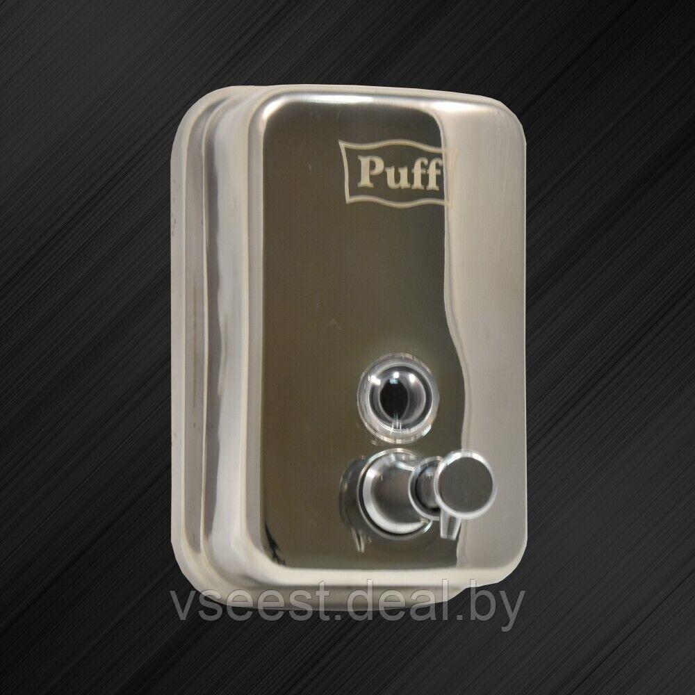 Дозатор для жидкого мыла Puff-8605 нержавейка, 500мл (глянец) Fl