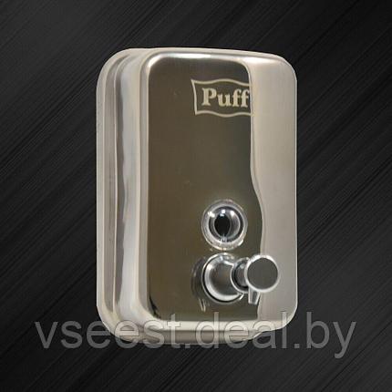 Дозатор для жидкого мыла Puff-8605 нержавейка, 500мл (глянец) Fl, фото 2