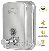 Дозатор для жидкого мыла Puff-8605 нержавейка, 500мл (глянец) Fl, фото 2