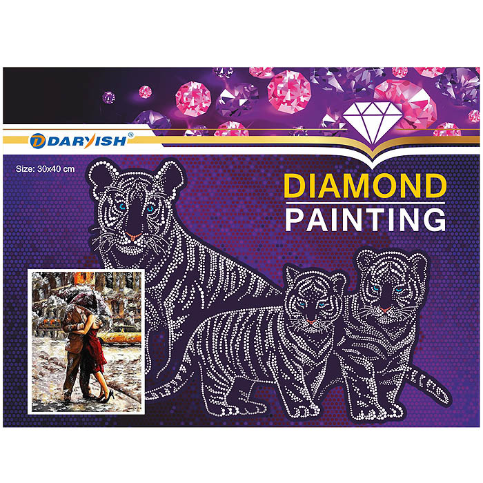 Алмазная живопись "Darvish" 30*40см Под дождём - фото 4 - id-p184123623