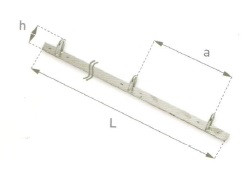 Бортовая полоса со скобами  h-30, 16.240  Bozamet