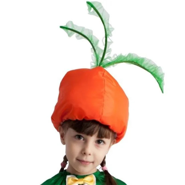 Карнавальная шапочка Овощ Морковь 0А-00000264 / Минивини - фото 1 - id-p184147563