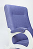 Кресло-качалка Бастион-2 Bahama iris белые ноги, фото 2