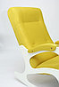 Кресло-качалка Бастион-2 Bahama yellow белые ноги, фото 2