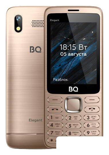 Кнопочный телефон BQ-Mobile BQ-2823 Elegant (золотистый)