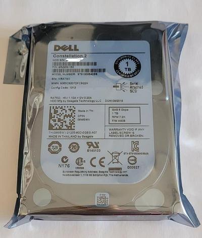 09W5WV Жесткий диск Dell 1TB 7.2K 6G 2.5 SAS NL, фото 2