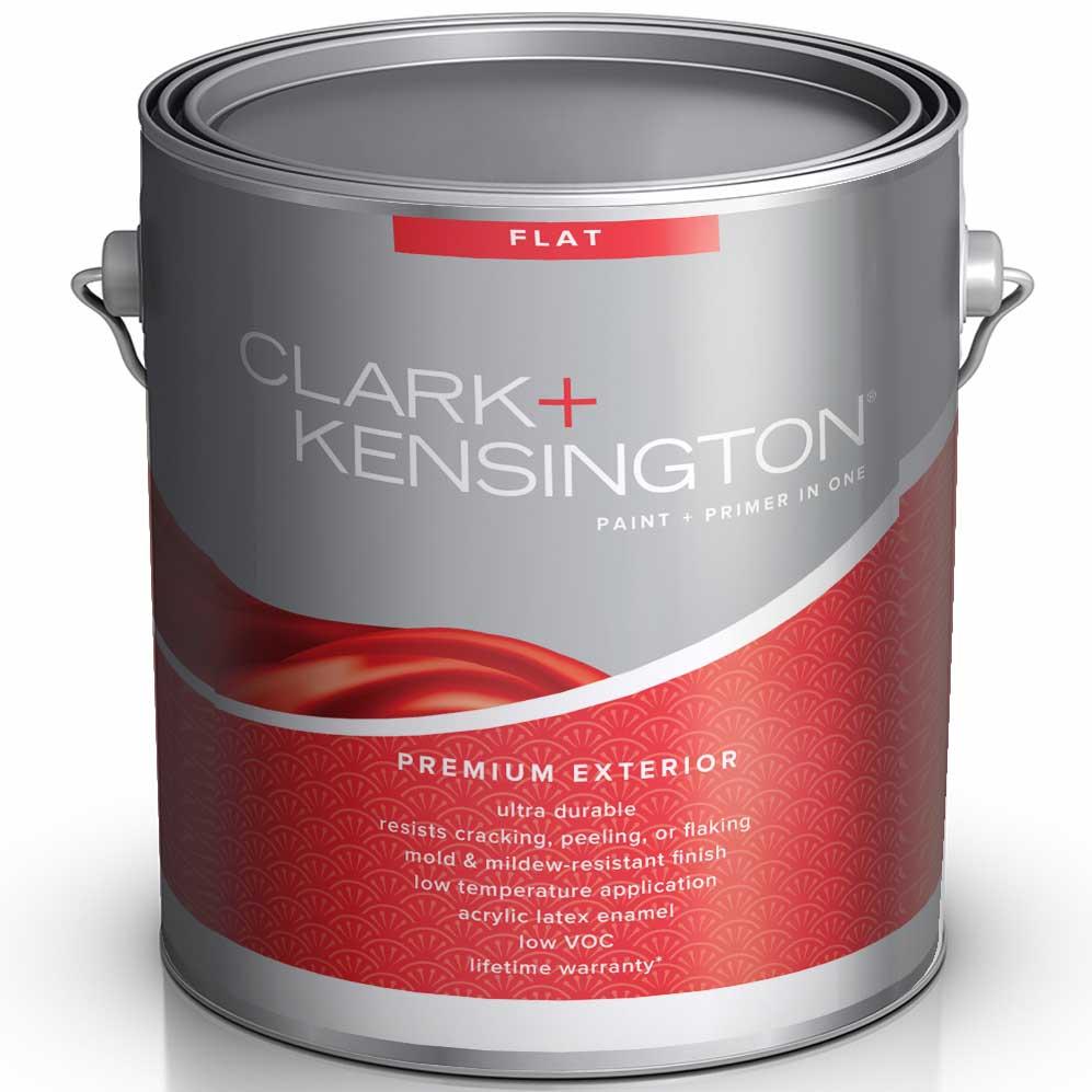 Clark+Kensington Exterior Paint+Primer Flat Enamel, 100% акрил. Фасадная Краска+Грунт 2в1 База А