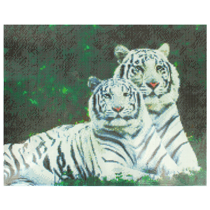 Алмазная живопись "Darvish" 40*50см Белые тигры - фото 9 - id-p184161424