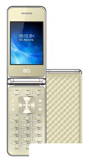 Кнопочный телефон BQ-Mobile BQ-2840 Fantasy (золотистый)