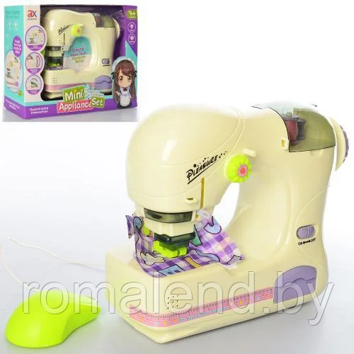 Игрушечная детская швейная машинка на батарейках 6992A шитье - фото 4 - id-p184162751