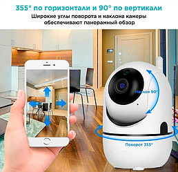 Беспроводная поворотная 360° Wi-Fi камера видеонаблюдения Cloud Camera 3D Navigation Positioning