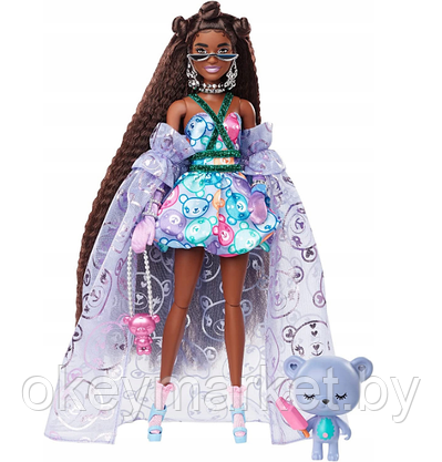 Кукла Barbie Экстра Fancy с мишкой HHN13, фото 2
