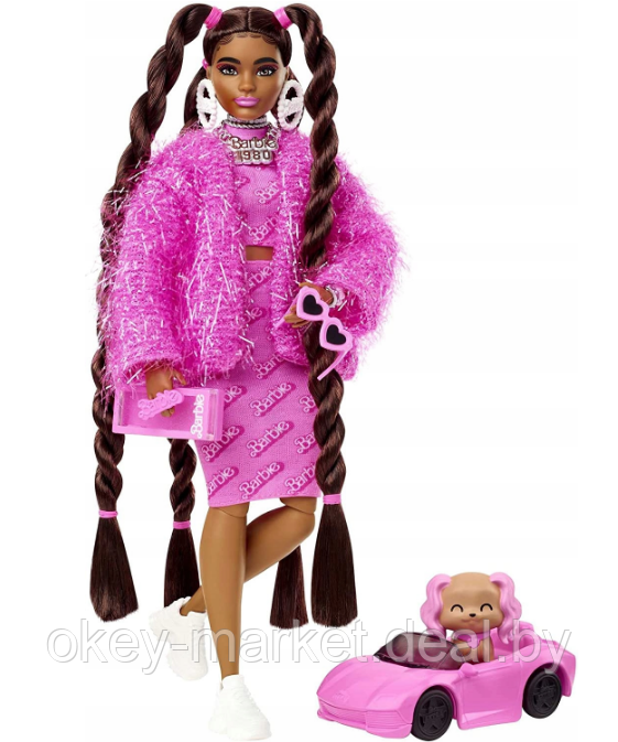 Кукла Barbie Экстра шатенка с косичками HHN06 - фото 2 - id-p184179564