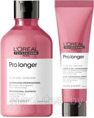 Набор косметики для волос L'Oreal Professionnel Pro Longer Крем термозащитный 150мл+Шампунь 300мл - фото 1 - id-p184187124