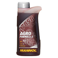 Масло моторное для двухтактных двигателей MANNOL 7858 Agro Formula S API TC , синтетическое, 0.5л.