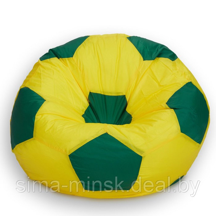 Кресло-мешок Мяч, размер 70 см, ткань оксфорд, цвет жёлтый, зелёный - фото 1 - id-p184223633