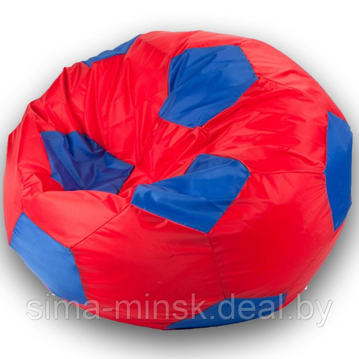 Кресло-мешок Мяч, размер 70 см, ткань оксфорд, цвет красный, синий - фото 1 - id-p184223636