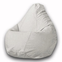 Кресло-мешок «Груша» Позитив Modus, размер M, диаметр 70 см, высота 90 см, велюр, цвет серый