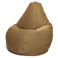 Кресло-мешок «Груша» Позитив, размер L, диаметр 80 см, высота 100 см, рогожка, цвет коричневый