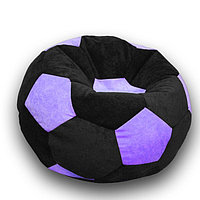 Кресло-мешок «Мяч», размер 80 см, см, велюр, цвет чёрный, сиреневый