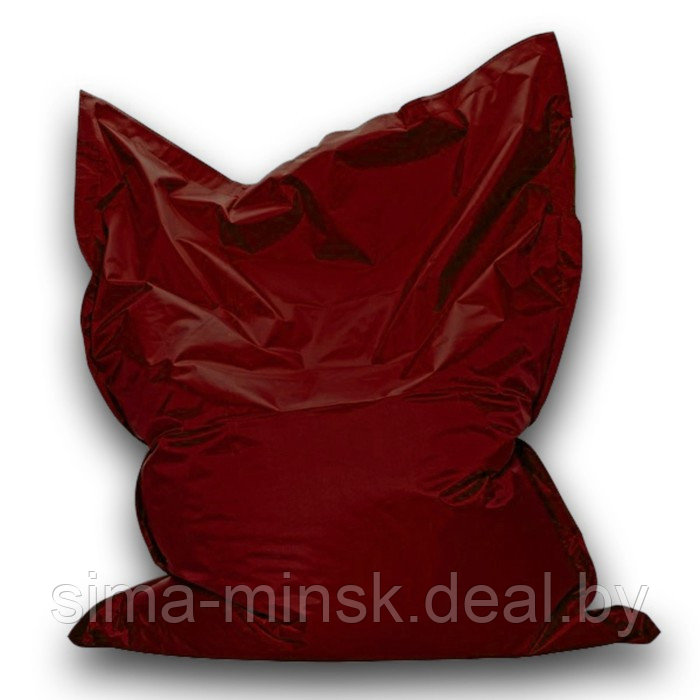 Кресло-мешок Мат макси, размер 140х180 см, ткань оксфорд, цвет бордовый - фото 1 - id-p184224014