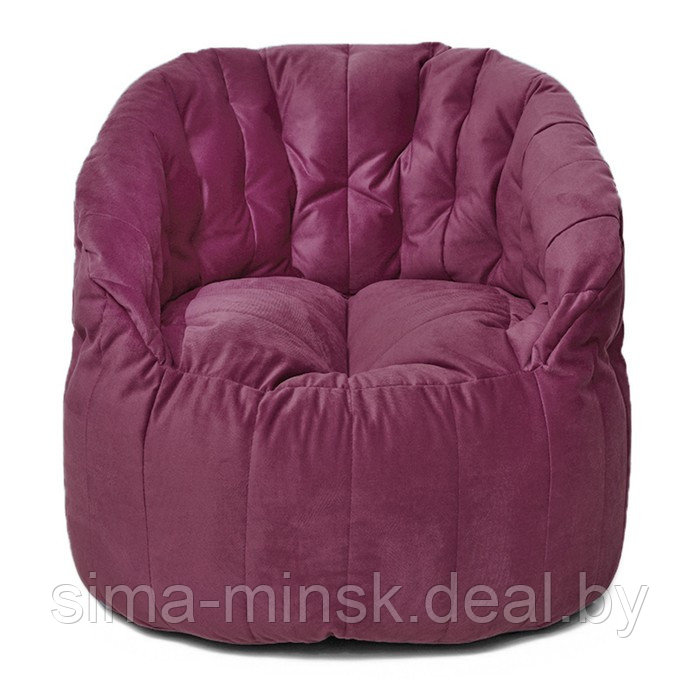 Кресло Челси, размер 85х85 см, ткань велюр, цвет розовый - фото 1 - id-p184224304