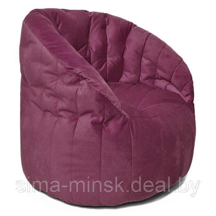 Кресло Челси, размер 85х85 см, ткань велюр, цвет розовый - фото 2 - id-p184224304