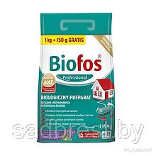 Средство порошок для септиков и очистительных станций Биофос Biofos Professional 1 кг+150гр пакет