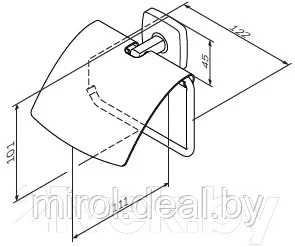 Держатель для туалетной бумаги AM.PM Gem A90341400 - фото 2 - id-p184240343