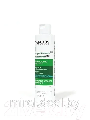 Шампунь для волос Vichy Dercos против перхоти для нормальных и жирных волос - фото 3 - id-p184240549