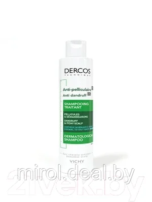 Шампунь для волос Vichy Dercos против перхоти для нормальных и жирных волос - фото 6 - id-p184240549