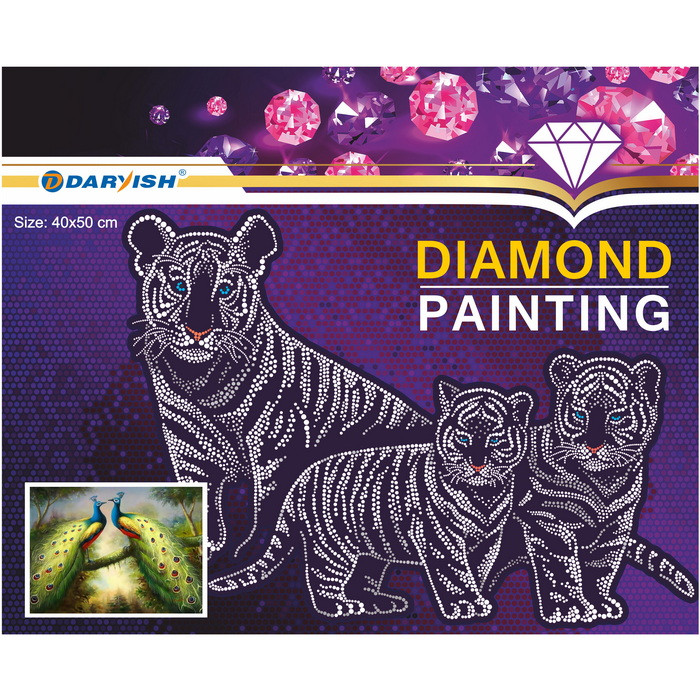 Алмазная живопись "Darvish" 40*50см Павлины - фото 6 - id-p184245119