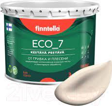 Краска ECO 7 стойкая интерьерная, сверхпрочная, моющаяся (0,9 л) (Finntella, Финляндия) - фото 2 - id-p184245772