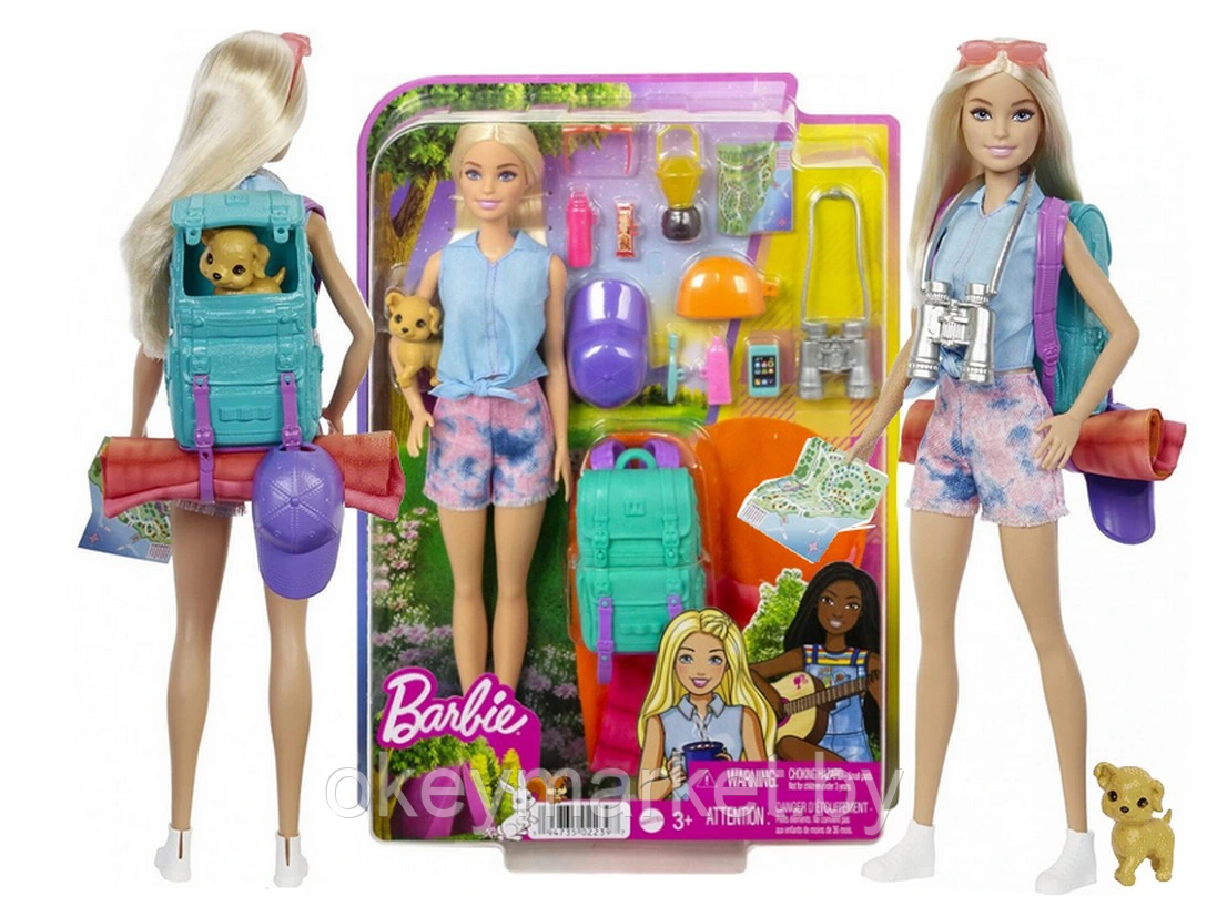 Набор игровой Barbie/Барби Малибу Кемпинг HDF73