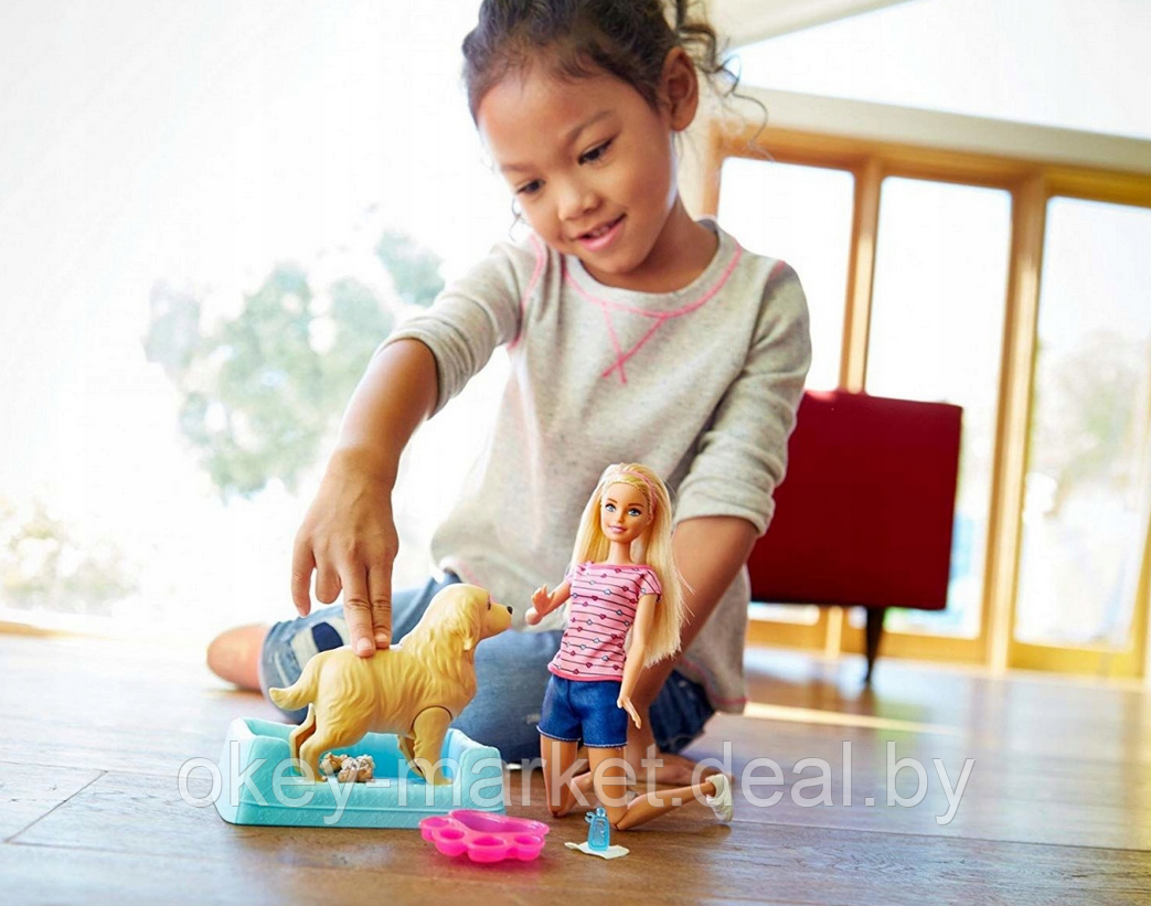 Игровой набор Barbie Кукла и собака с новорожденными щенками FDD43 - фото 8 - id-p89994388