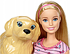 Игровой набор Barbie Кукла и собака с новорожденными щенками  FDD43, фото 5