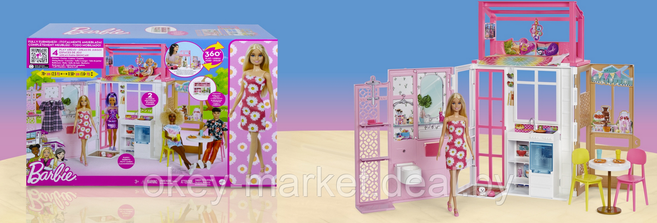 Игровой набор Barbie Домик с куклой HCD48 - фото 8 - id-p90005107