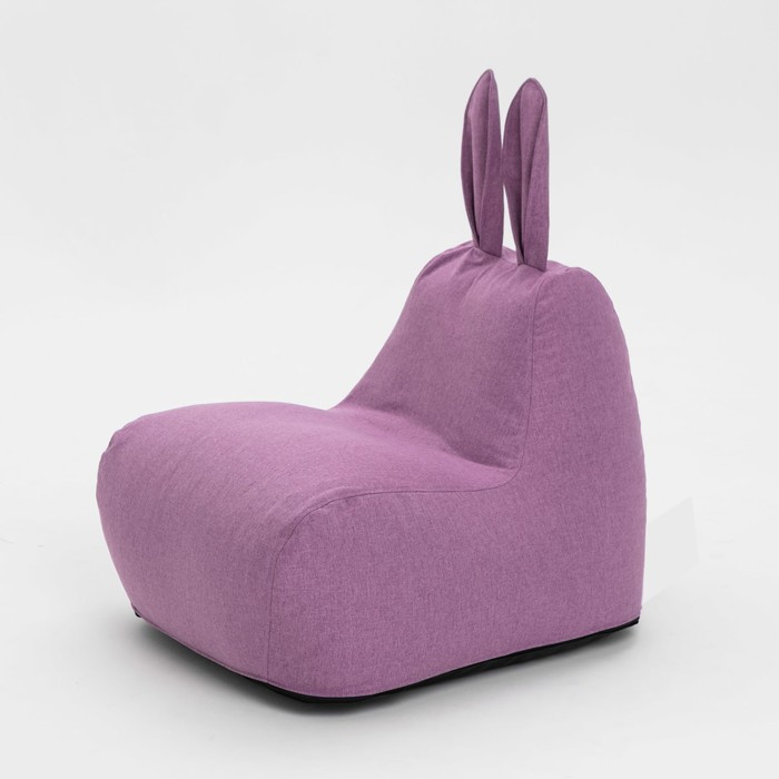 Кресло-мешок «Зайчик», размер 80x90 см рогожка, цвет сиреневый - фото 1 - id-p184261603